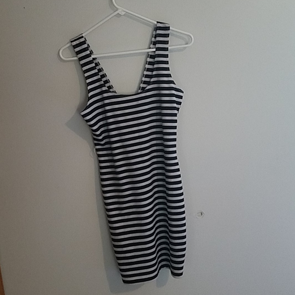 Blue and White Stripped dress